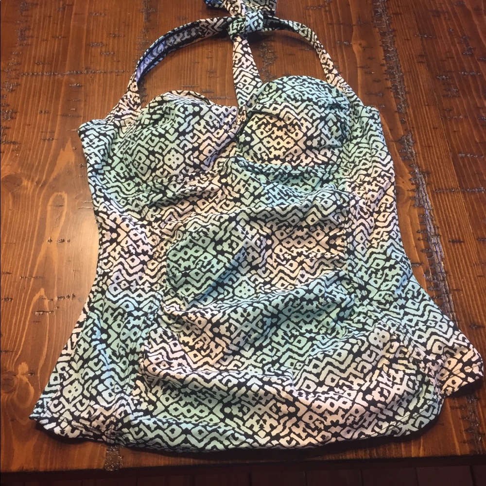 Spanx halter tankini